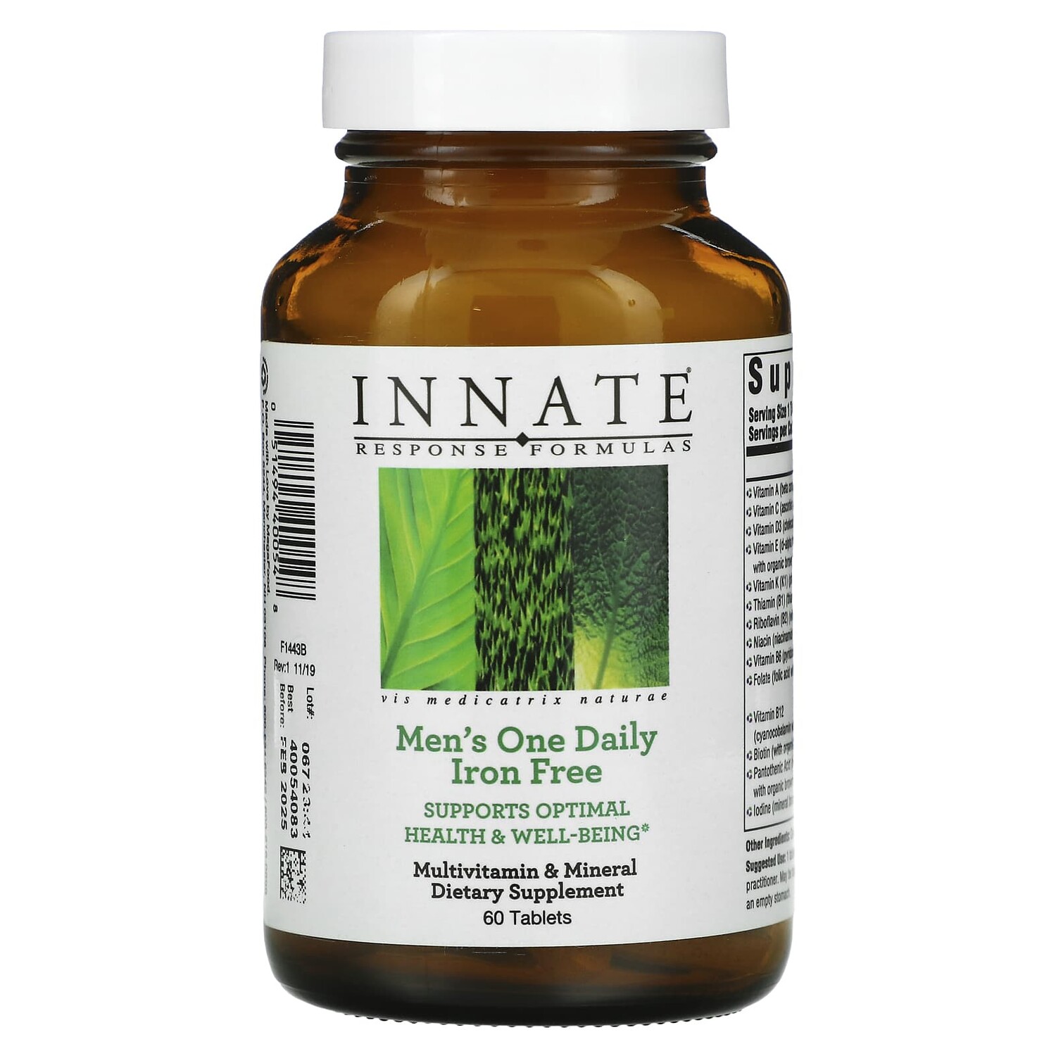 

Men's One Daily, без железа, 60 таблеток, Innate Response Formulas