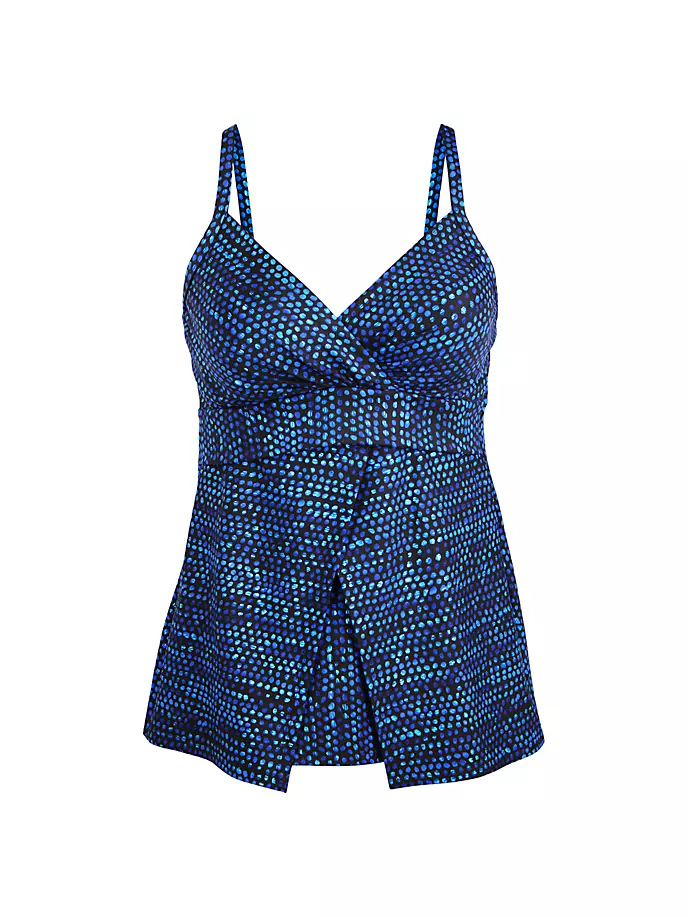 Топ танкини Dot Com Cleo Miraclesuit Swim, синий