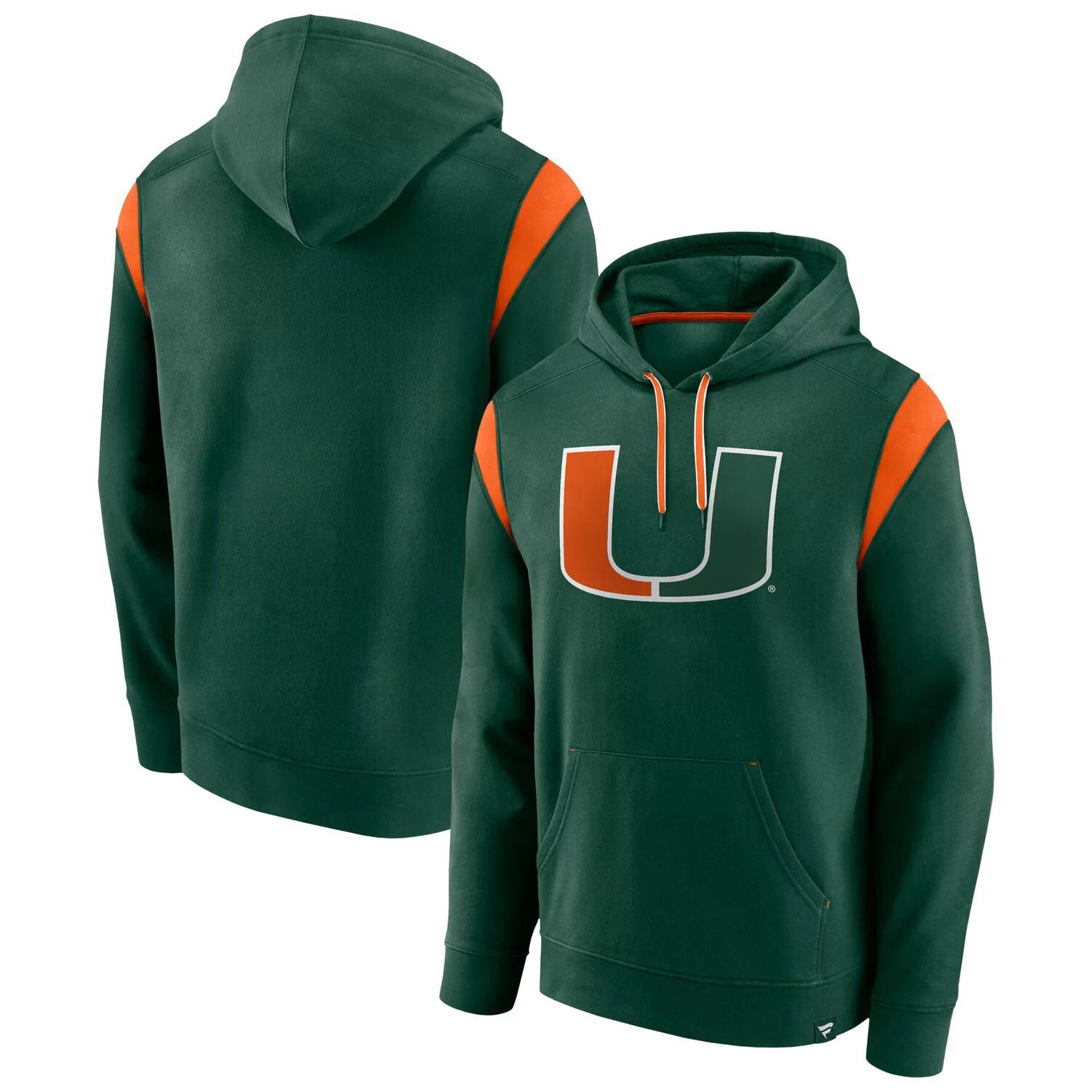 цена Мужской зеленый пуловер с капюшоном Miami Hurricanes Gym Rat с логотипом Fanatics