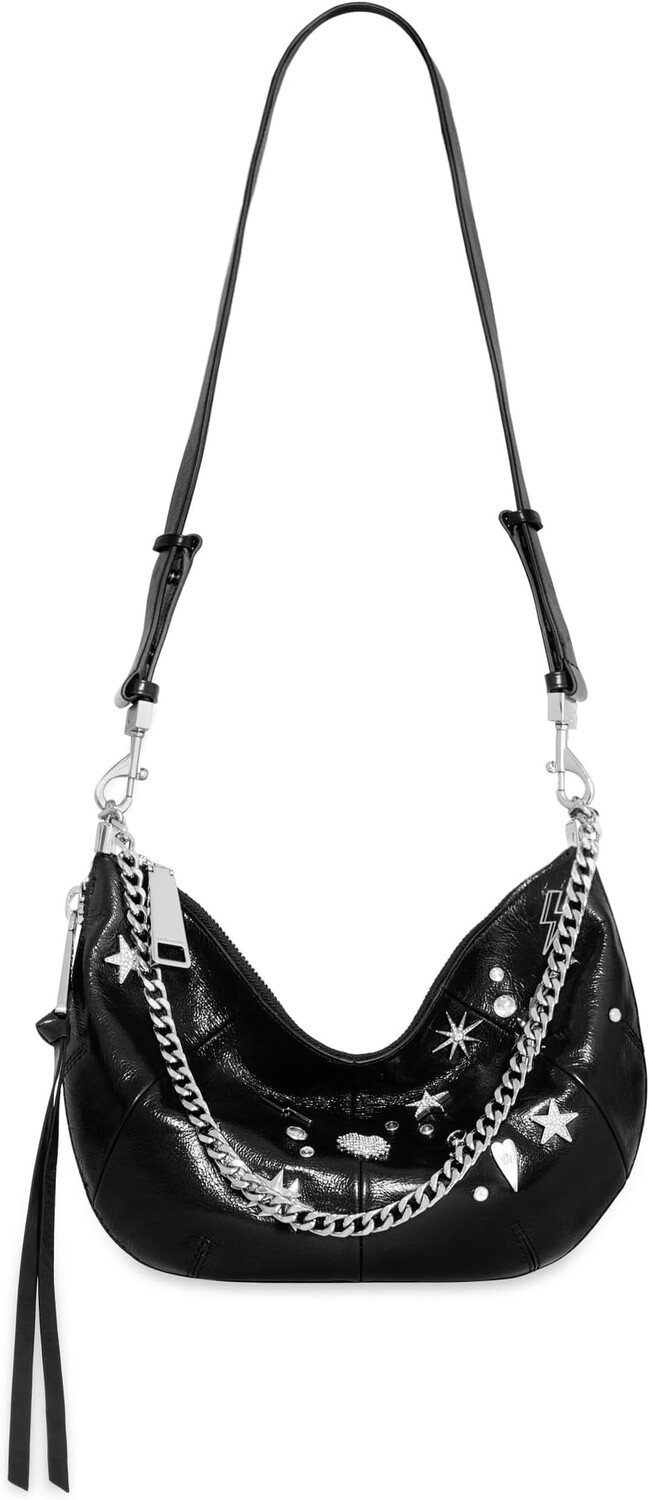 

Сумка Zip Around Crossbody W/Celesti Rebecca Minkoff, черный