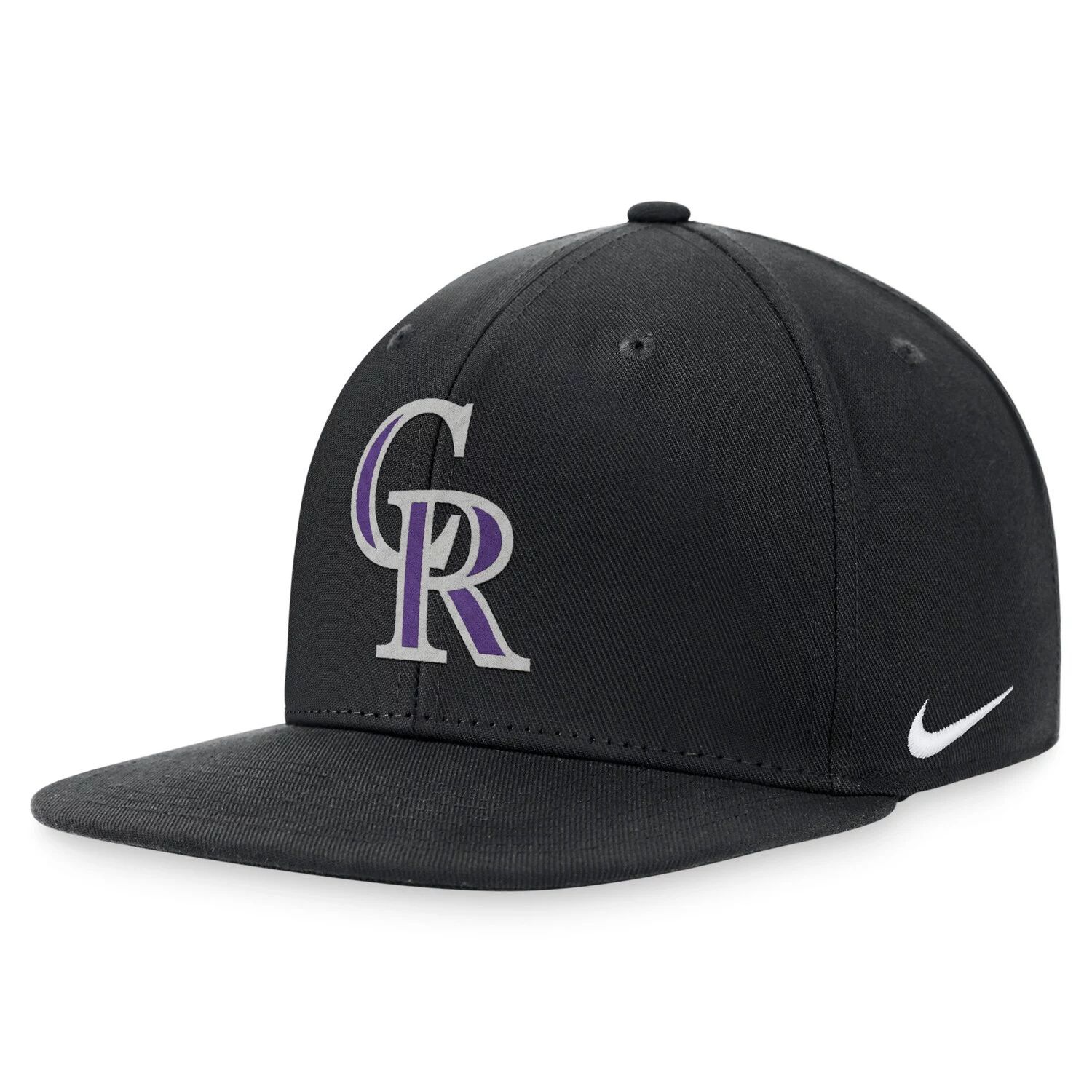 

Мужская черная кепка Snapback Nike Colorado Rockies Primetime Pro