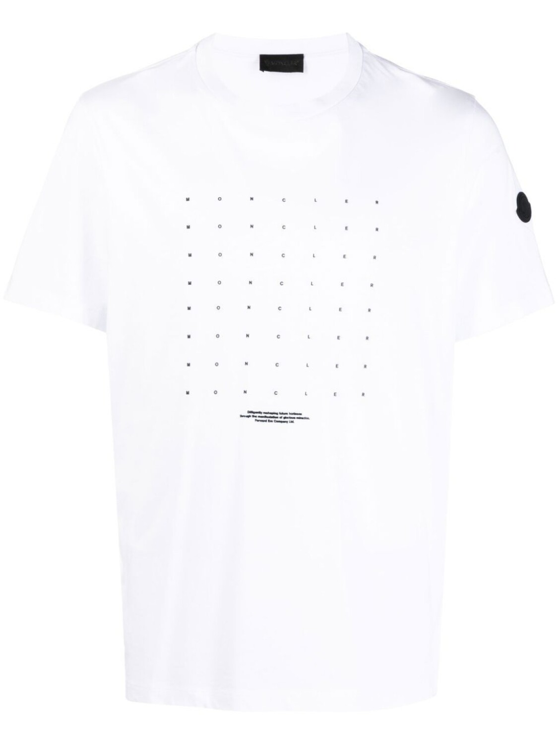 

Moncler футболка с графичным принтом, белый