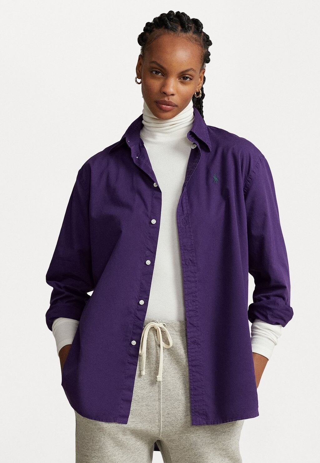 

Рубашка Polo Ralph Lauren ДЛИННЫЙ РУКАВ, цвет brandford purple
