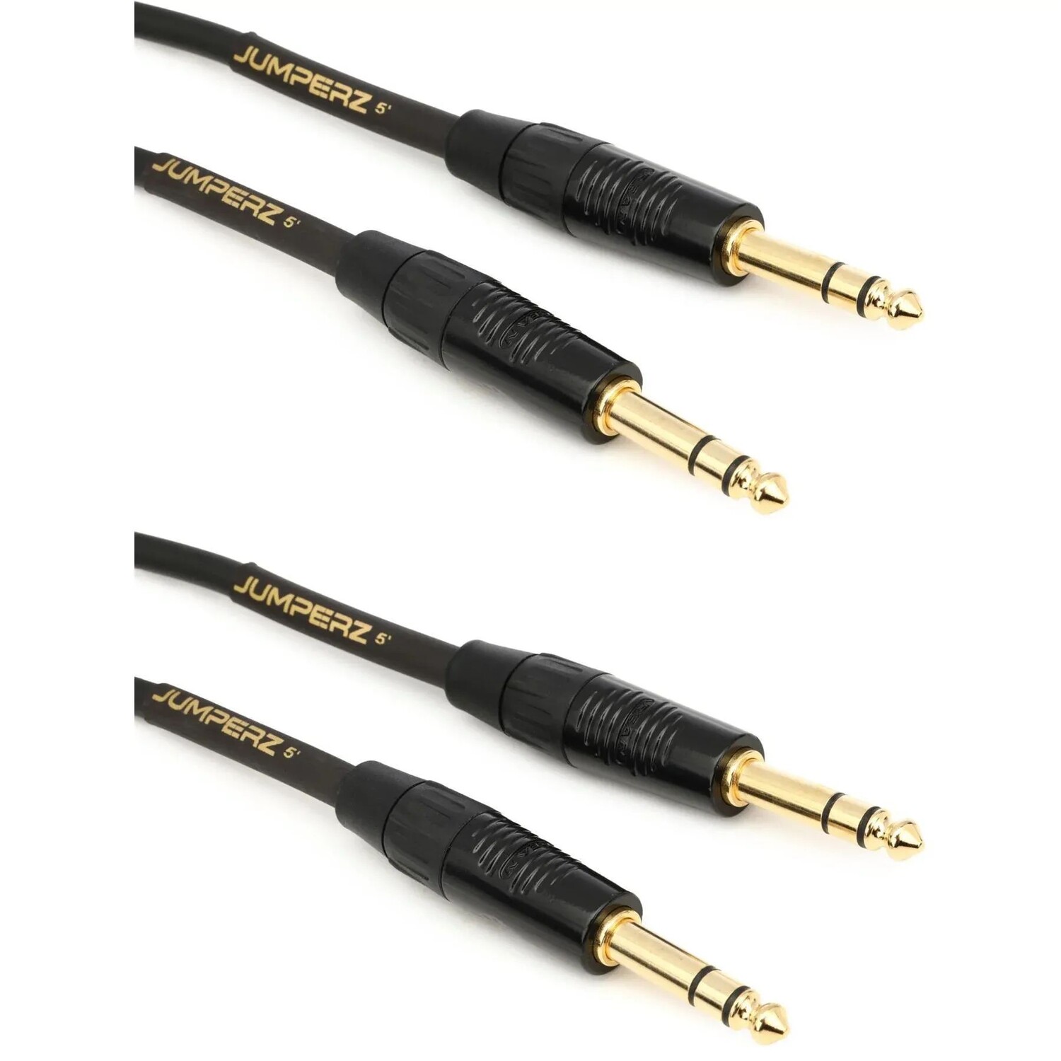 

Кабель JUMPERZ JG2TRS-5 Gold TRS — 5 футов (2 шт.)