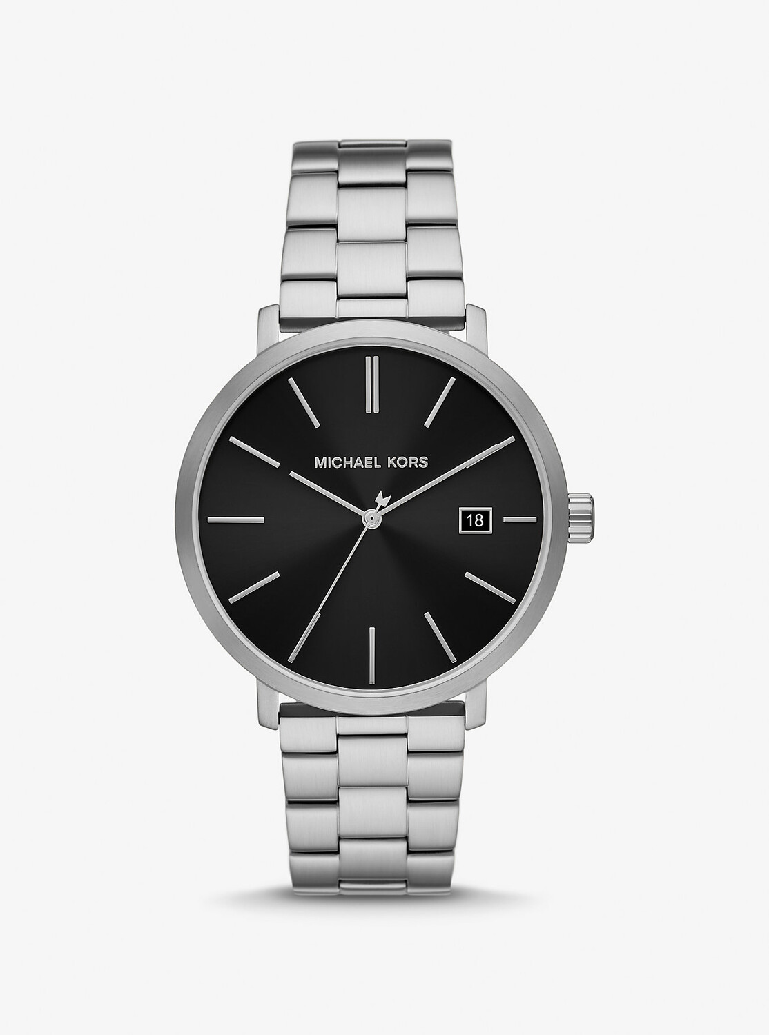 

Крупногабаритные серебристые часы Blake Michael Kors, серебряный