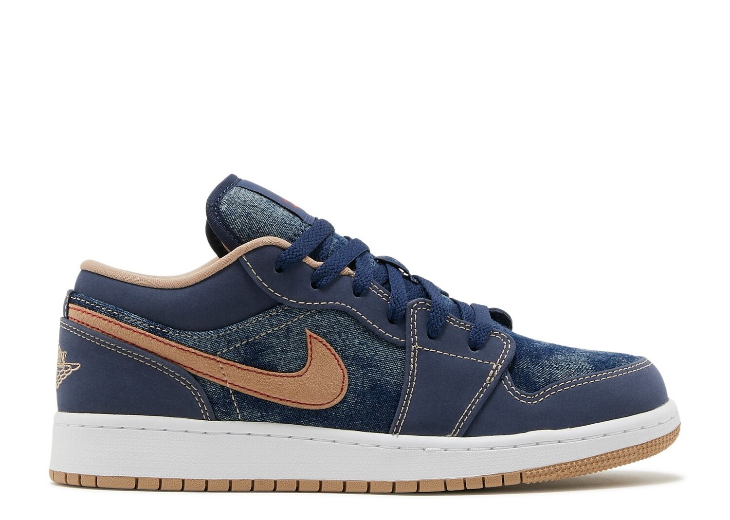 

Кроссовки Air Jordan Air Jordan 1 Low Se Gs 'Denim', синий