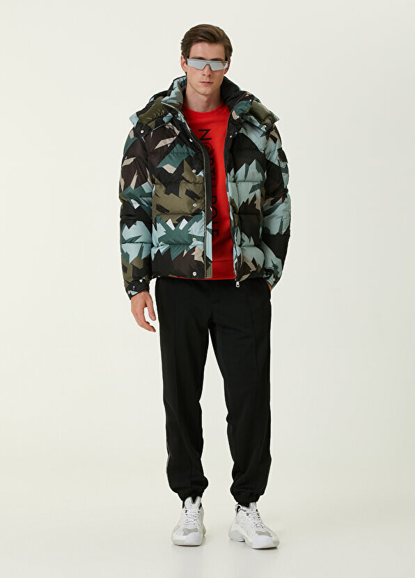 

Черные спортивные штаны в полоску с завязками на талии Moncler, Черный