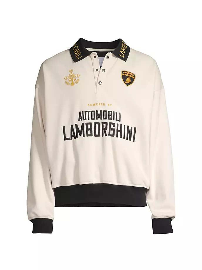 

Спортивная рубашка-поло RHUDE x Lamborghini Automobili R H U D E, черный