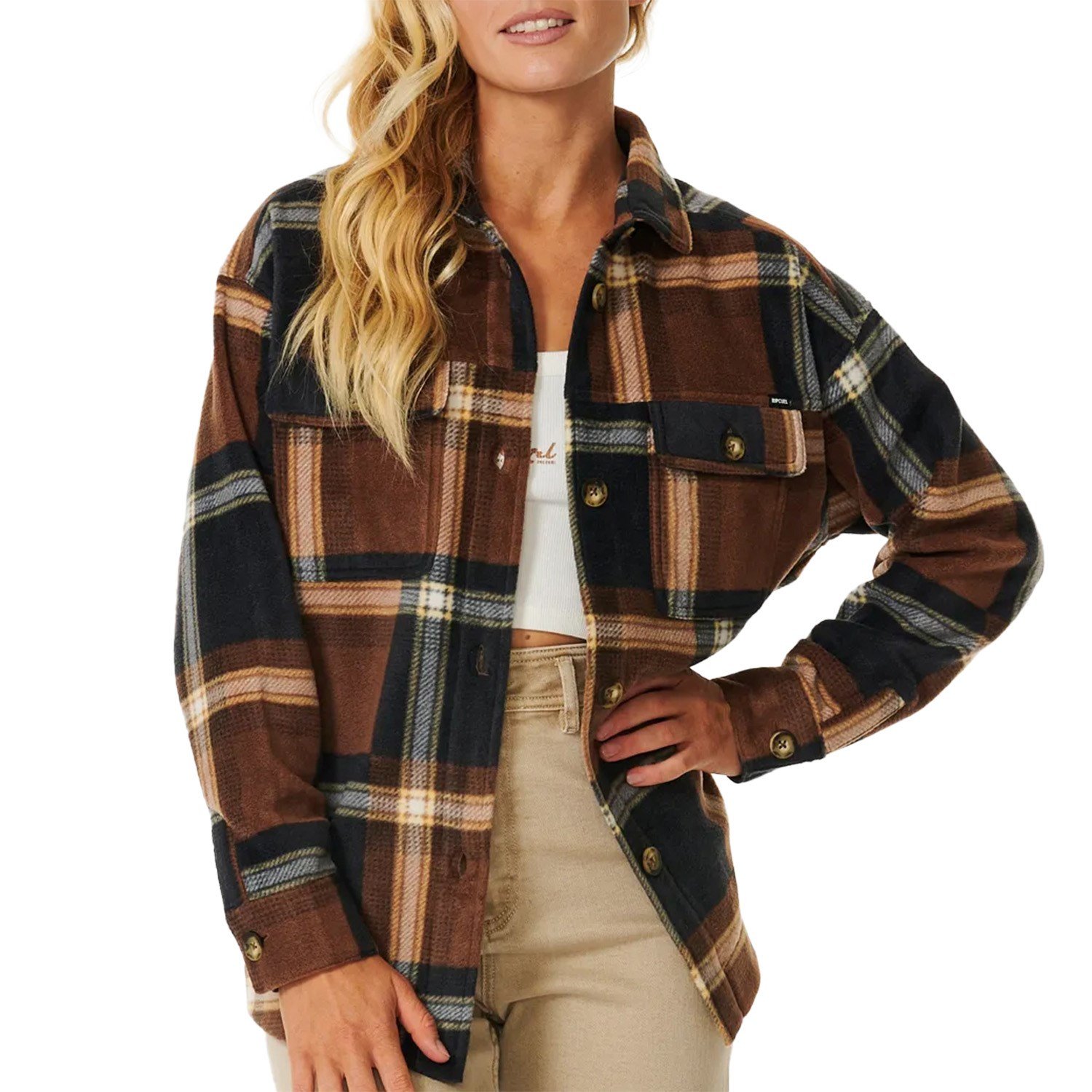 

Рубашка Rip Curl Sun Club Flannel, цвет Brown