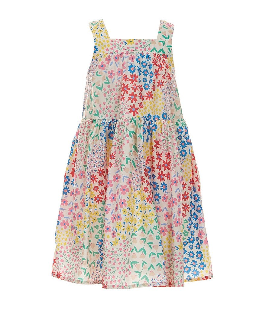 Платье Adventurewear 360 Little Girls 2T-6X без рукавов с цветочным принтом, мультиколор