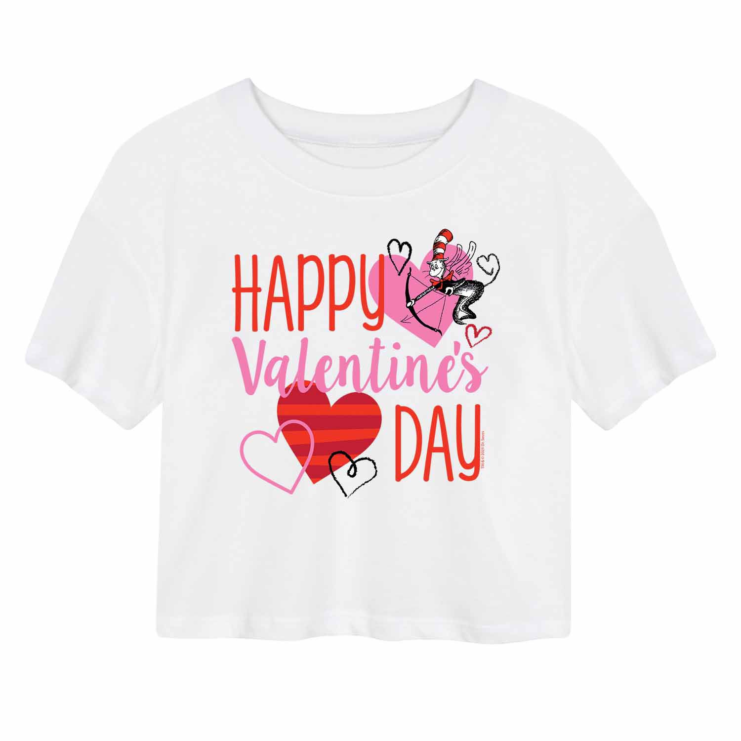 Укороченная футболка для юниоров Dr. Seuss ко Дню святого Валентина Licensed Character