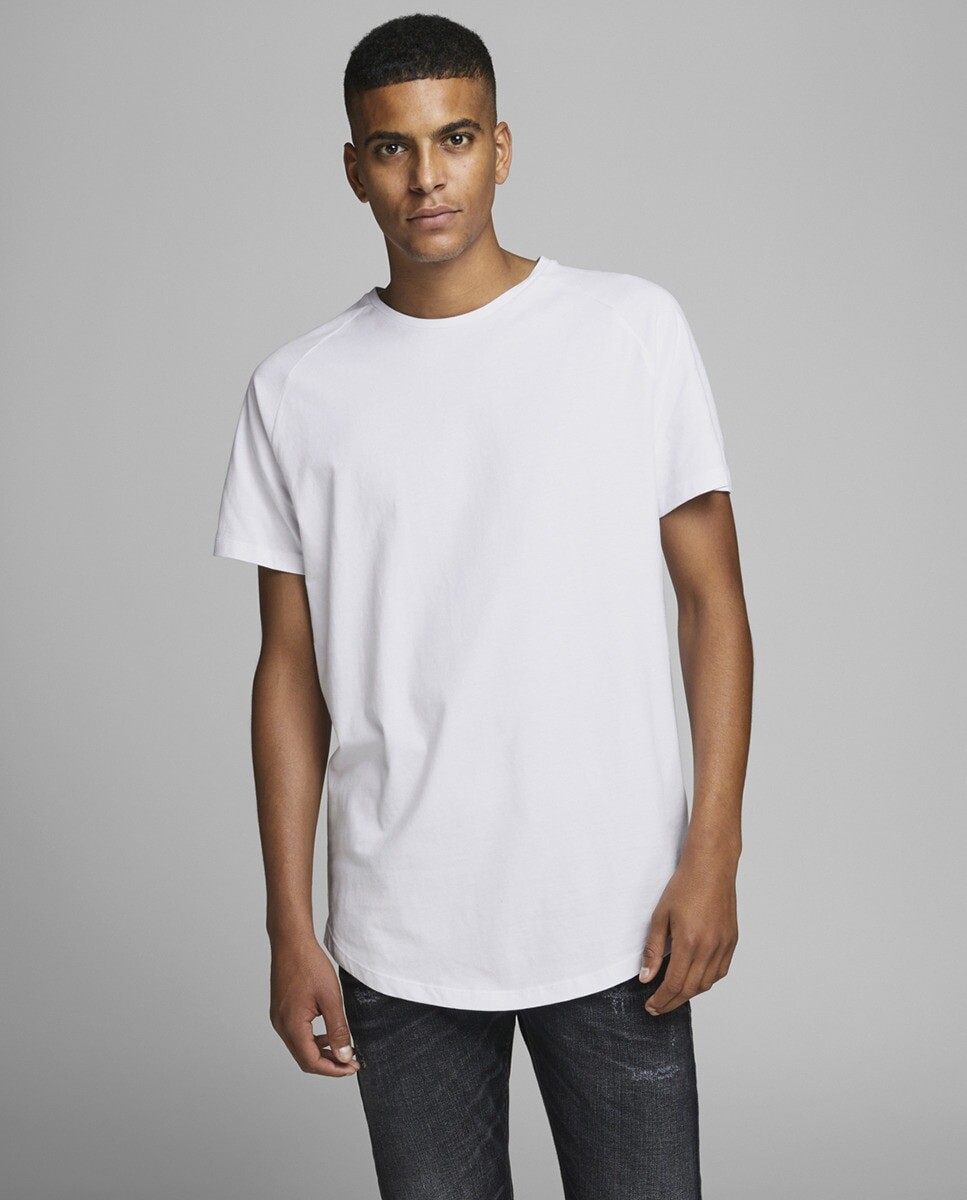 

Тонкая белая мужская футболка Jack & Jones, белый