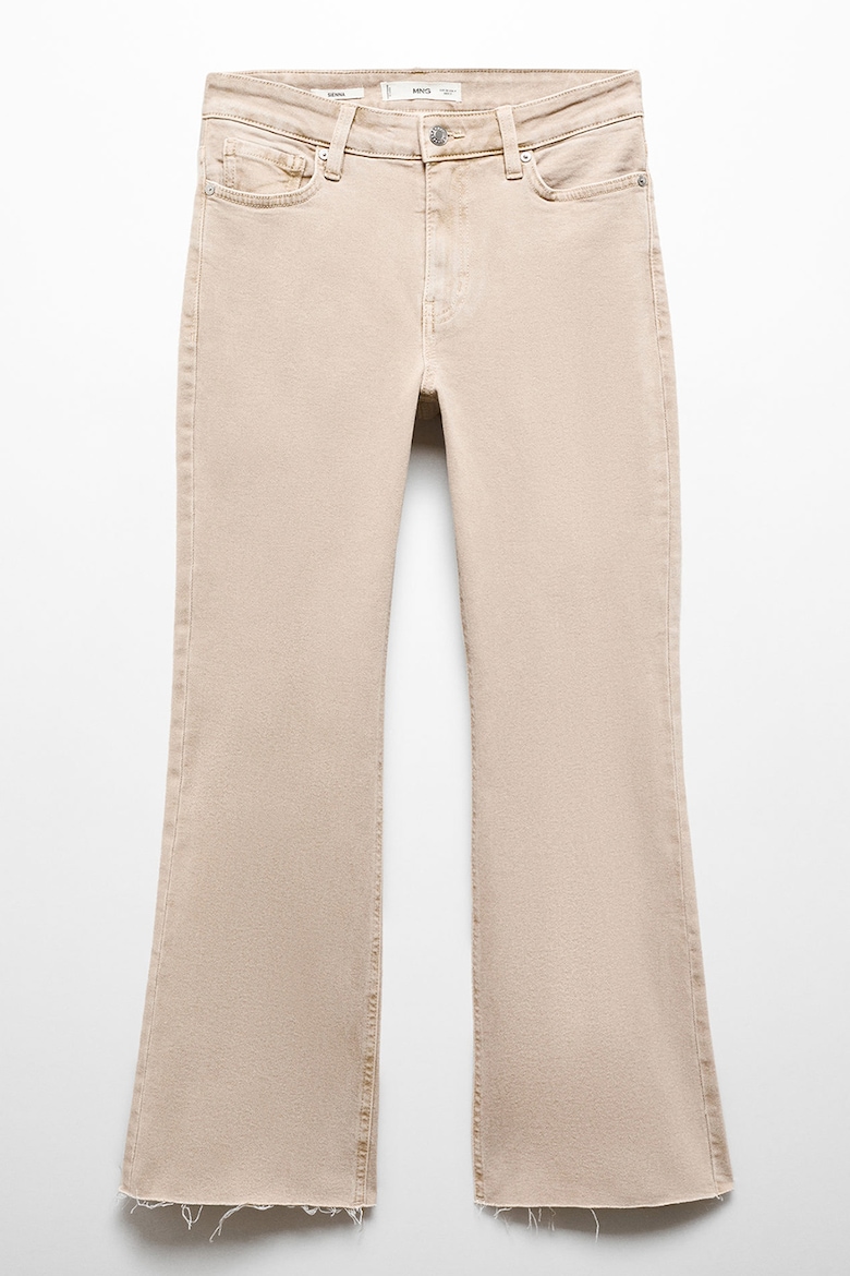 Укороченные джинсы Sienna Mango, бежевый джинсы mango sienna размер 46 бежевый