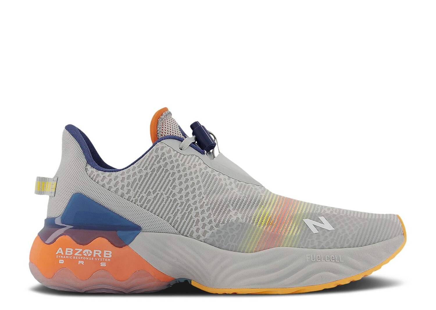 

Кроссовки New Balance Fuelcell Rebel Tr 2E Wide 'Light Aluminum Vibrant Orange', серый