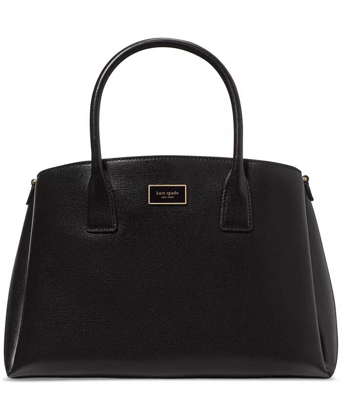 

Маленькая сумка-портфель Serena из сафьяновой кожи Kate Spade New York, черный