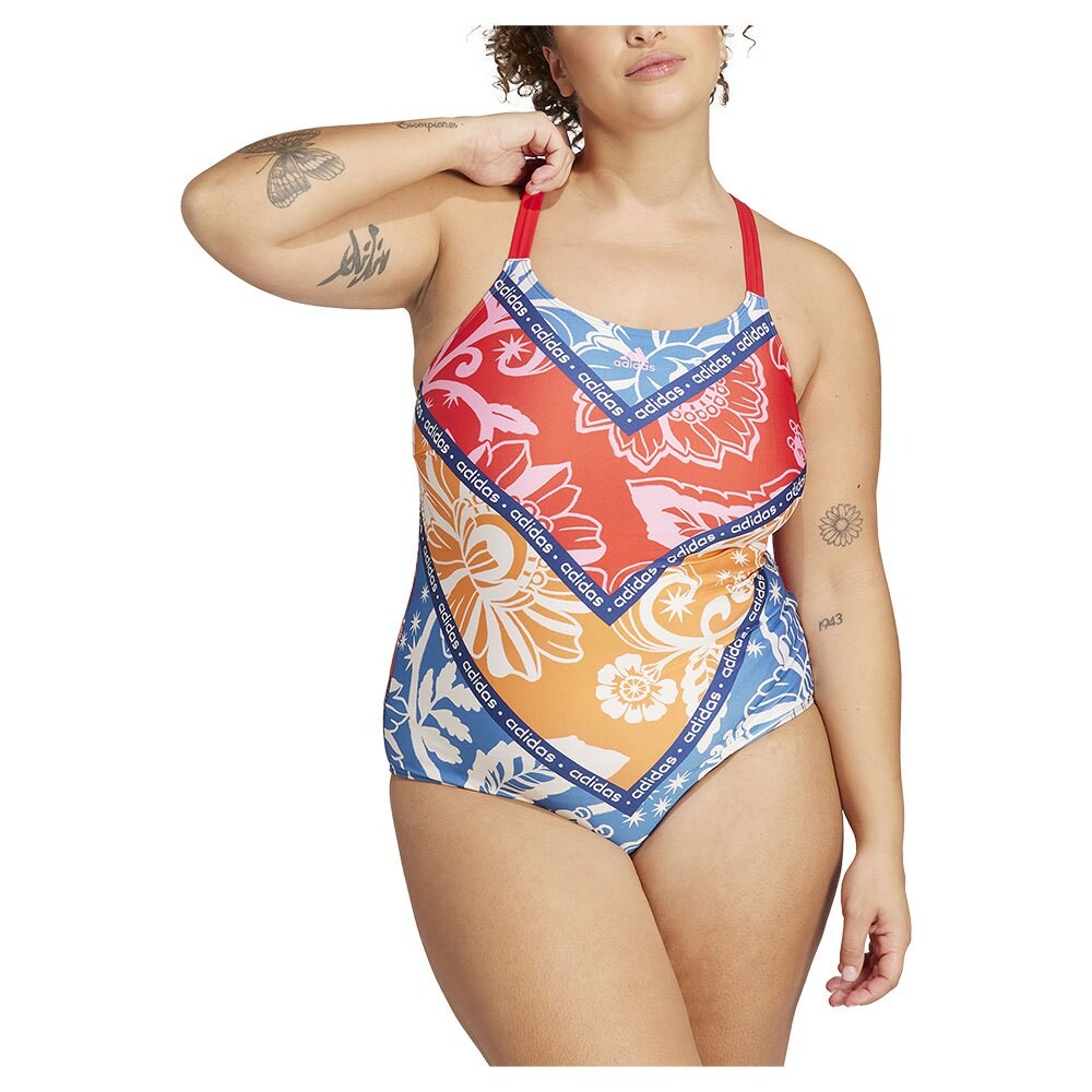 

Купальник adidas X Farm Rio Plus Size, разноцветный