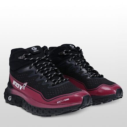 

Походные кроссовки RocFly G 390 женские Inov 8, черный/розовый