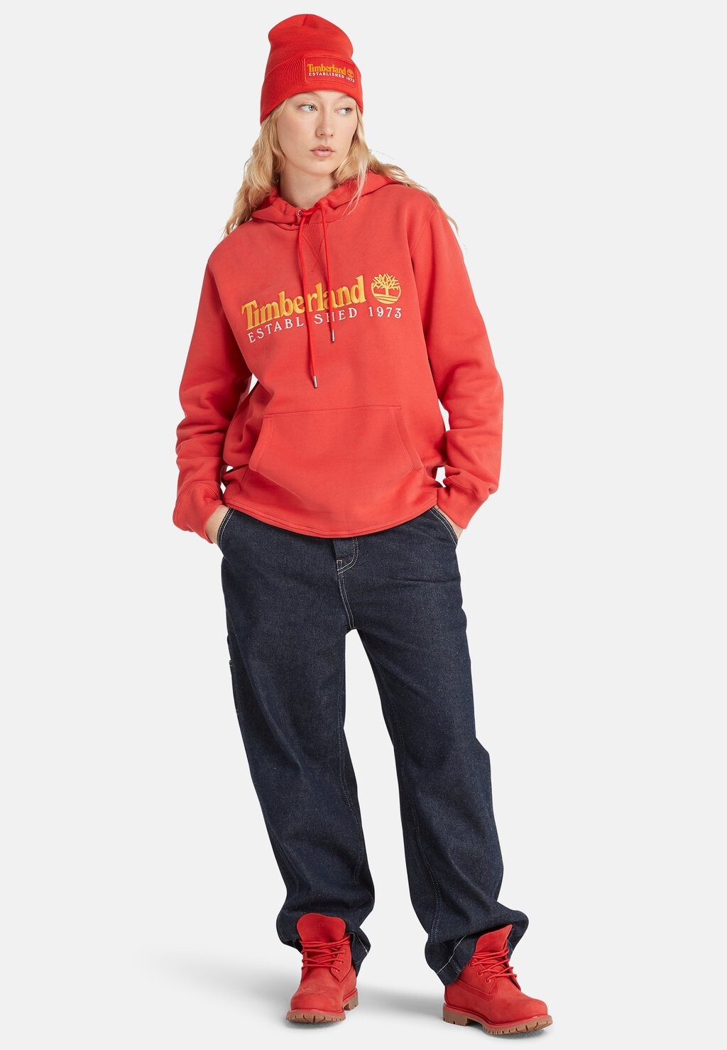 

Толстовка с капюшоном 50th Anniversary EST 1973 Timberland, цвет aura orange wb