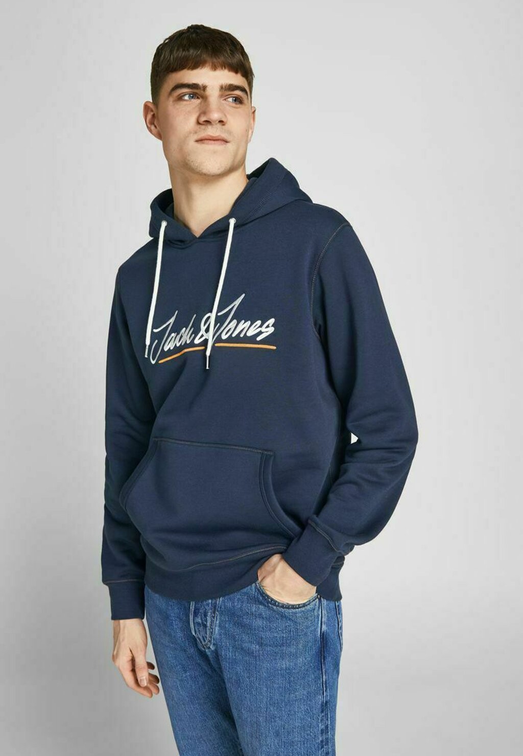 

Толстовка с капюшоном Jack & Jones, темно-синий