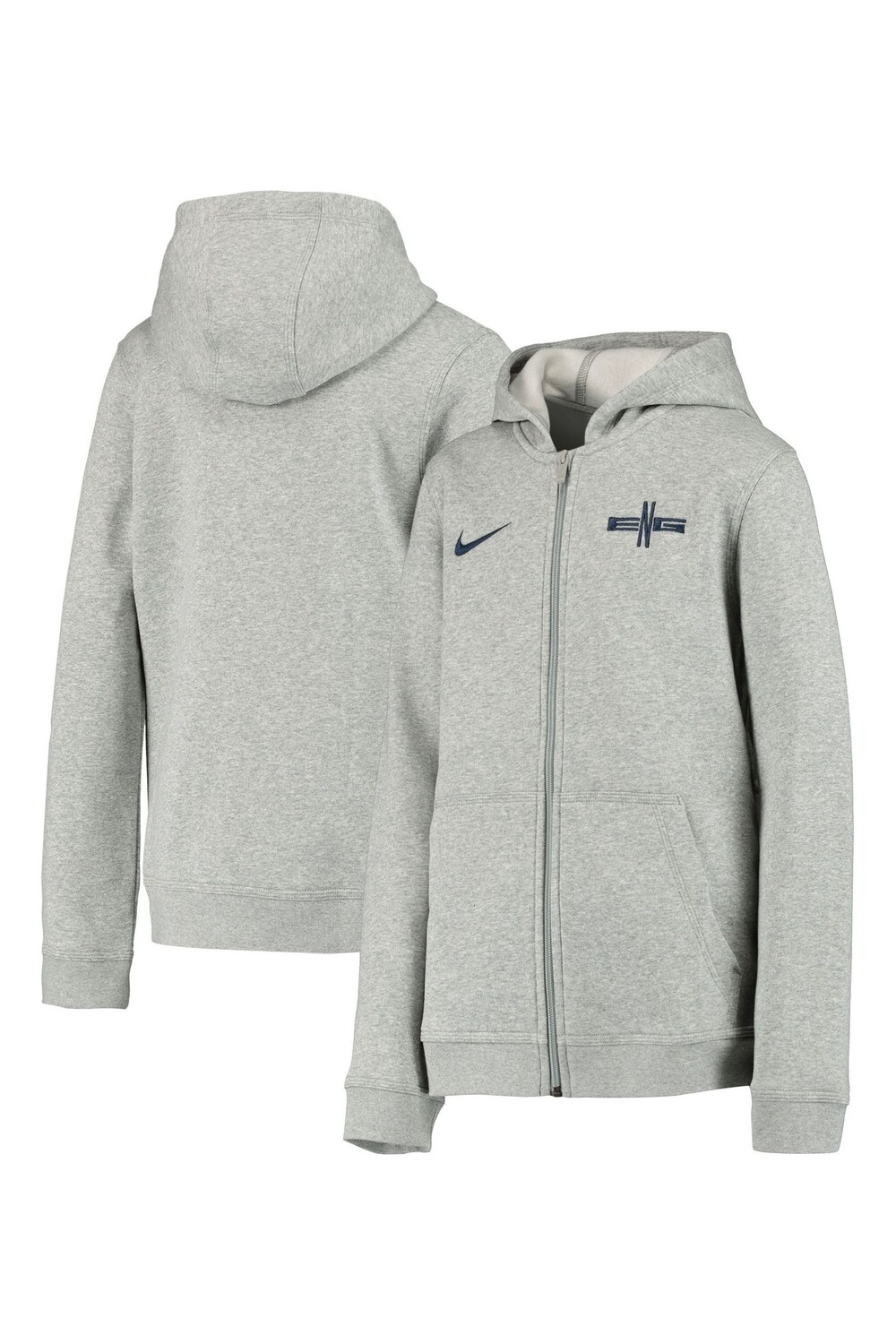 

Худи Англия на молнии Nike, серый