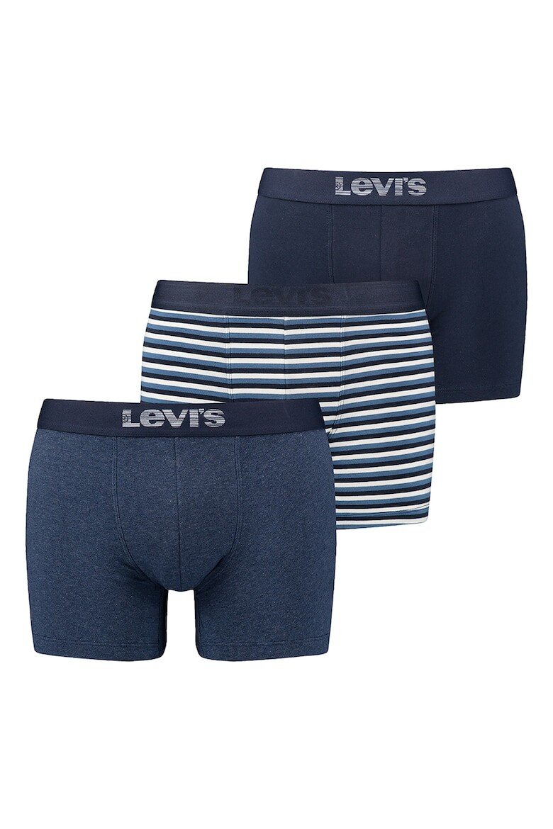 

Боксеры с принтом, 3 пары Levi'S, черный
