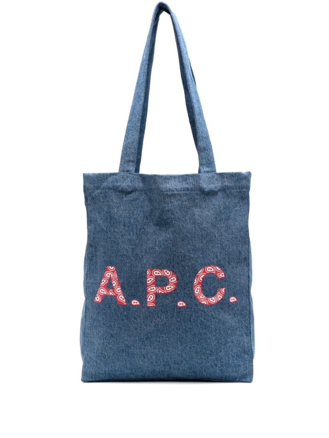 

Сумка-тоут из денима APC Lou A.P.C., синий