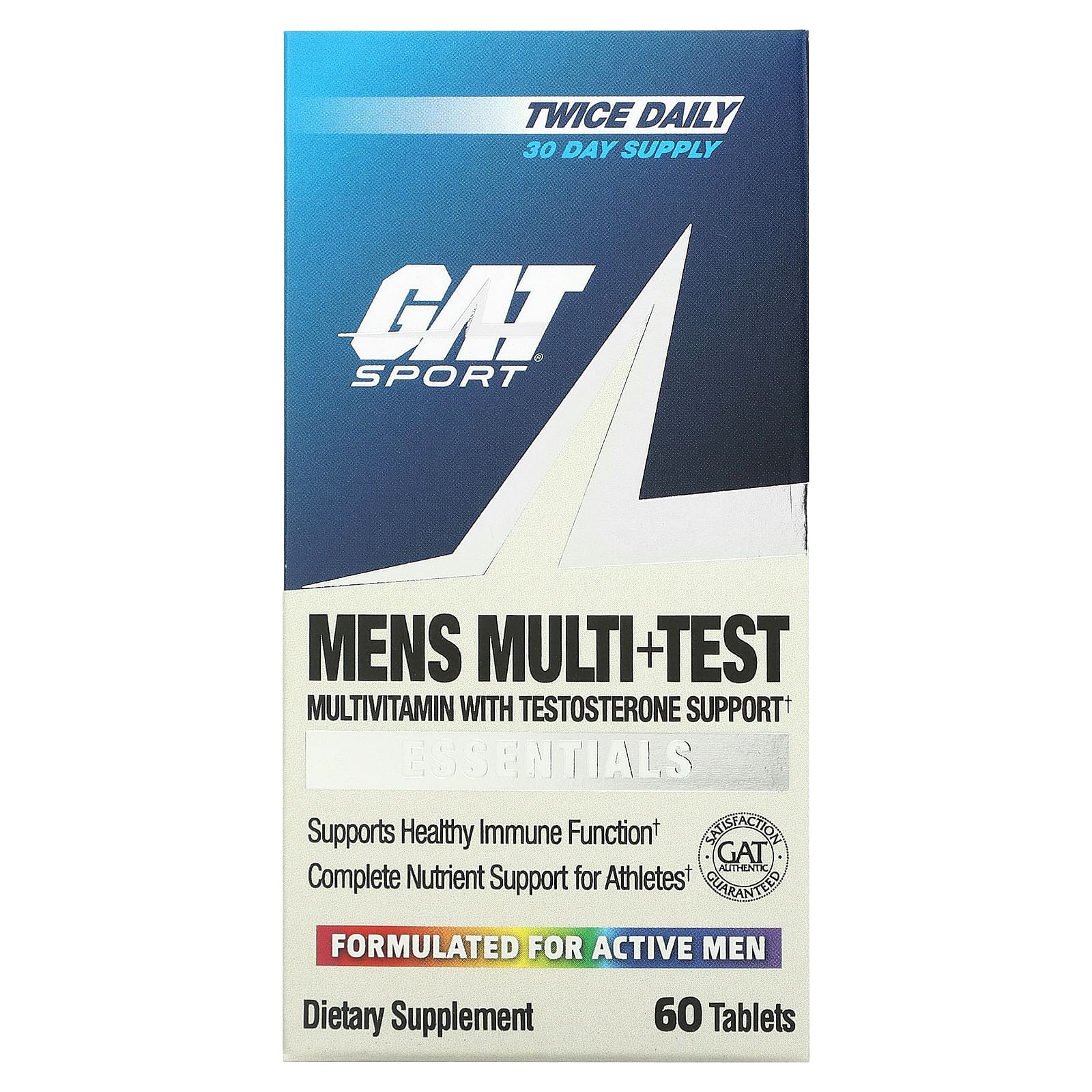 GAT Mens Multi + Test 60 Tablets цена и фото