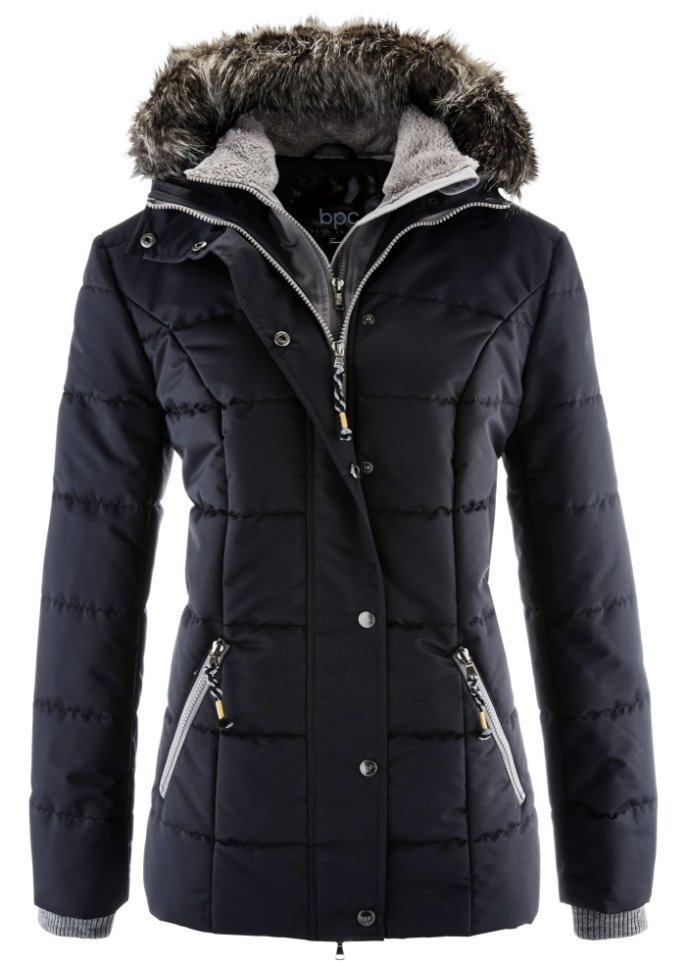 Зимняя куртка в образе 2 в 1 Bpc Bonprix Collection, черный
