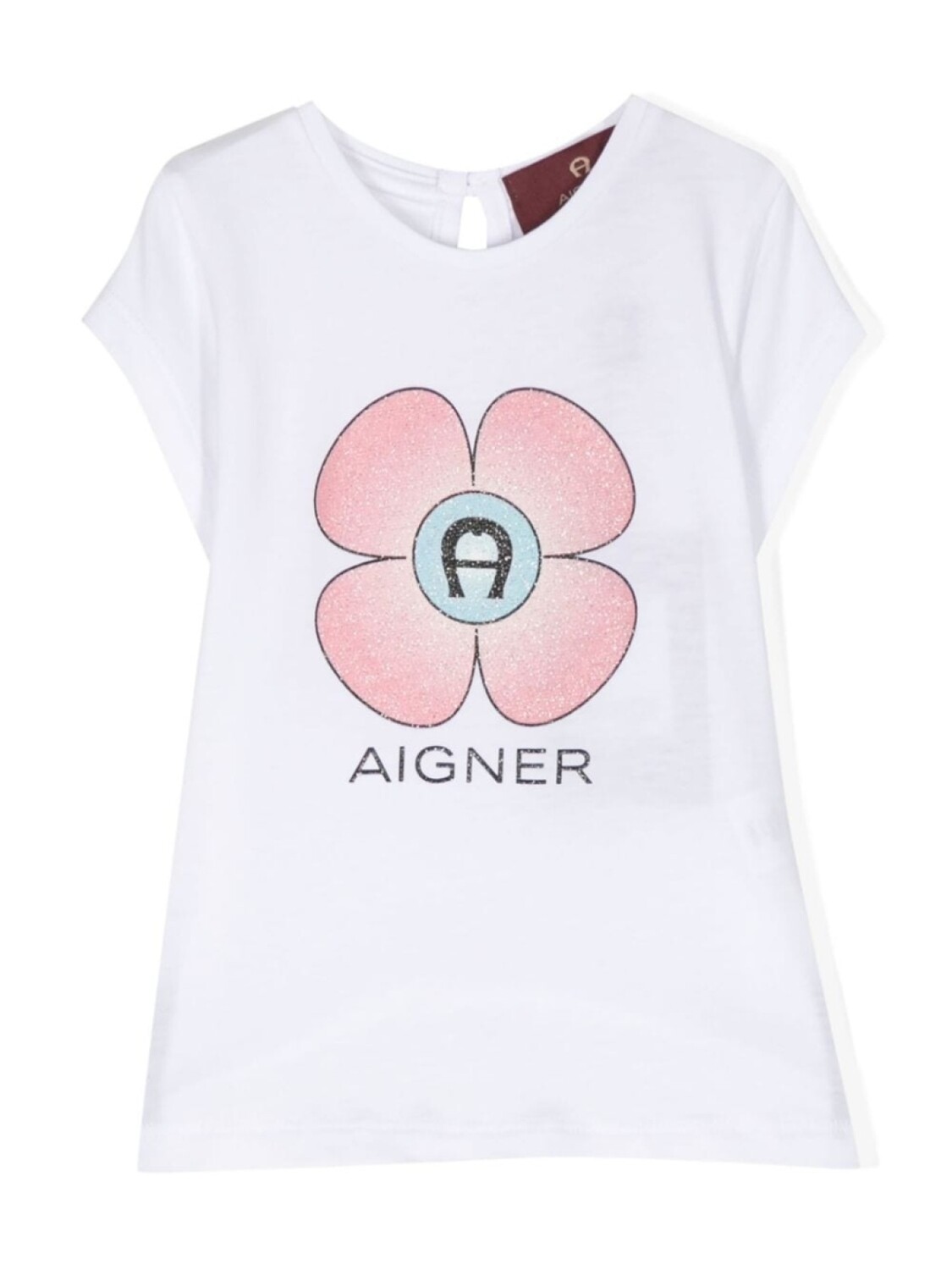 

Aigner Kids футболка с цветочным принтом, белый