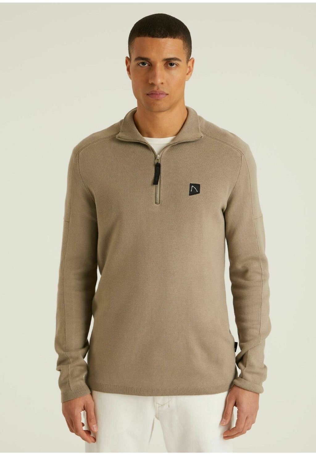 

Свитер Oscar Half Zip CHASIN', бежевый