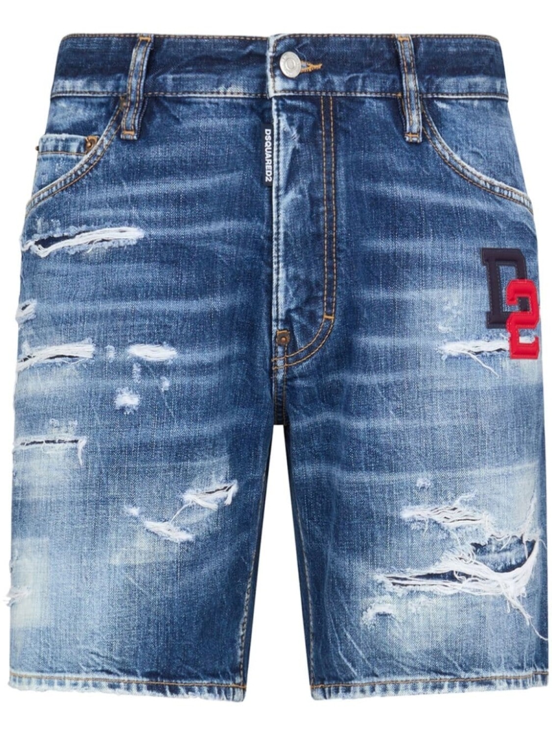 

Dsquared2 джинсовые шорты с логотипом, синий