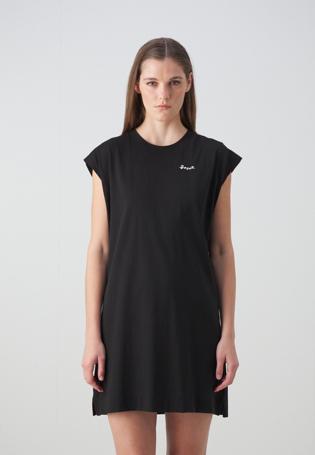 

Платье из джерси BOSS, цвет black