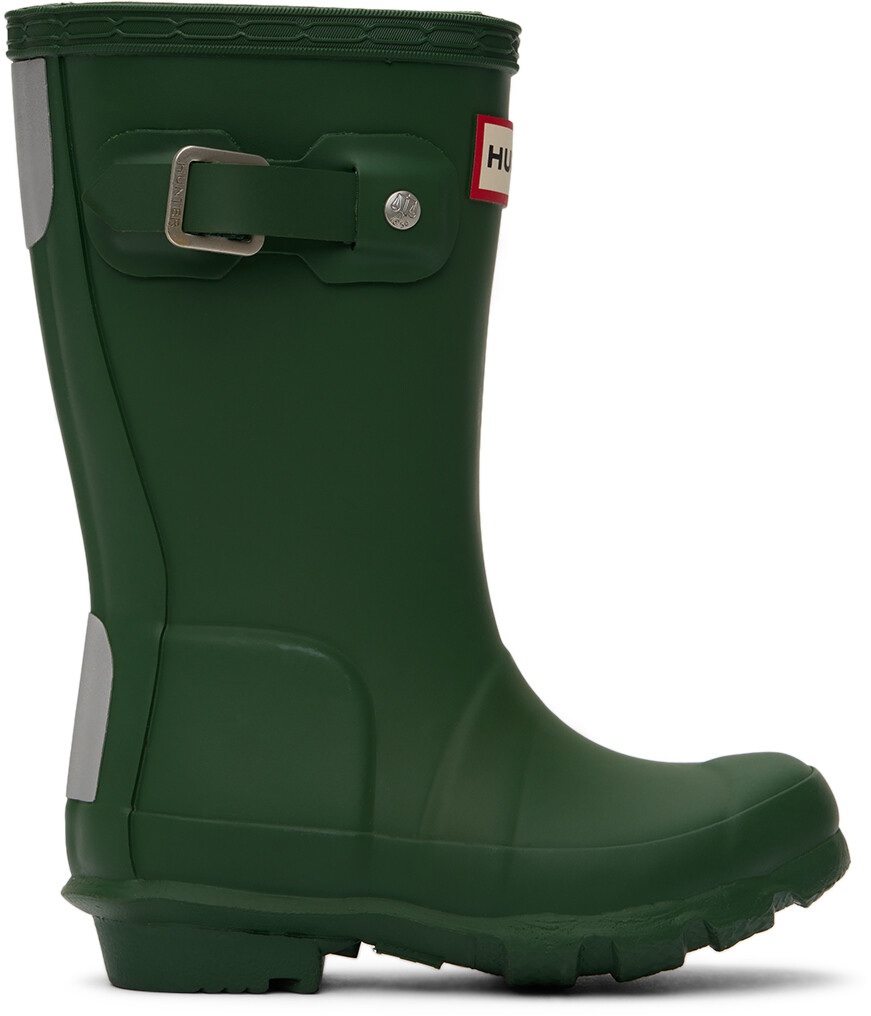 

Kids Green Original Big Kids Резиновые сапоги зеленый Hunter