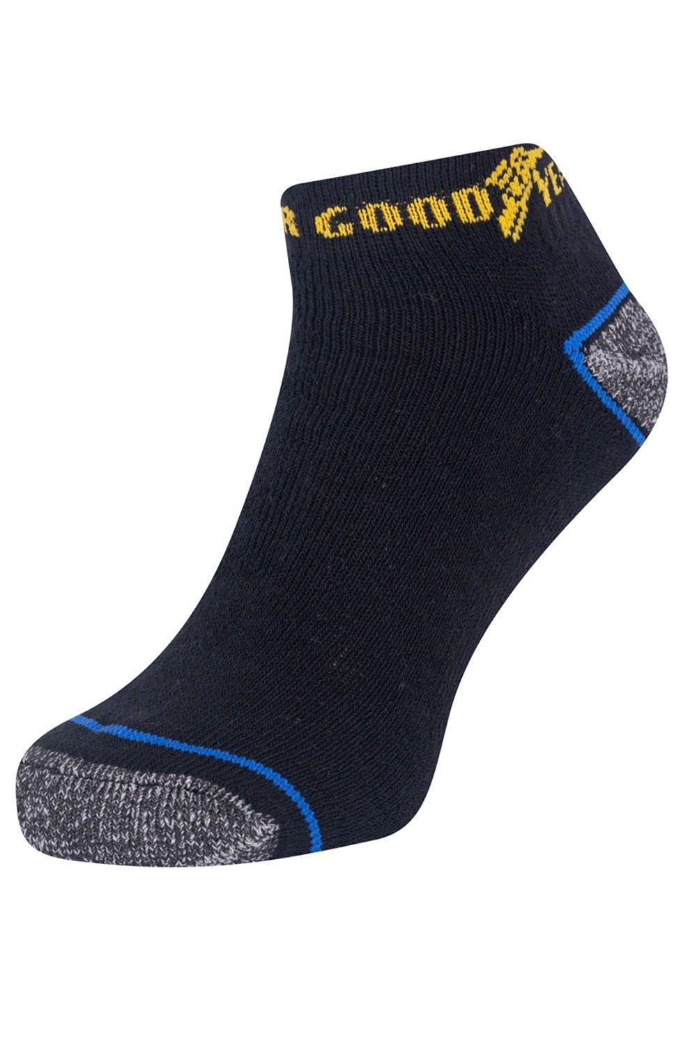Низкие носки до щиколотки (5 пар) Goodyear, черный 5 пар женские воздухопроницаемые носки до щиколотки шелковые невидимые носки лодочки удобные высококачественные хлопковые низкие носки