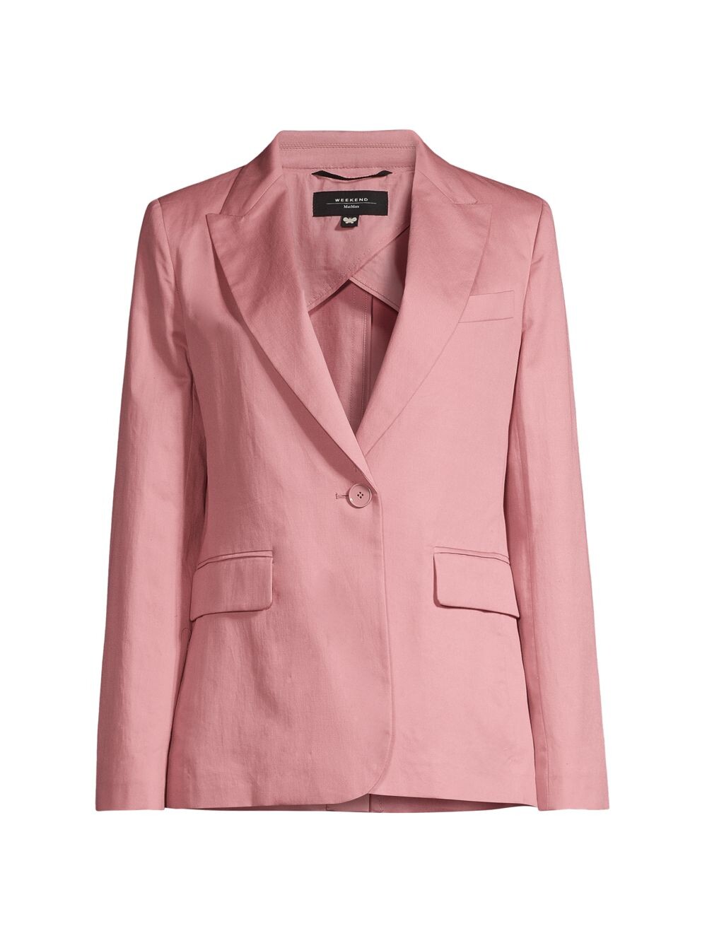 

Хлопково-льняная куртка Gelosia Weekend Max Mara, розовый