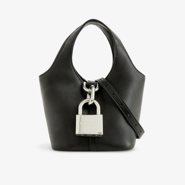 

Маленькая кожаная сумка через плечо locker Balenciaga, черный