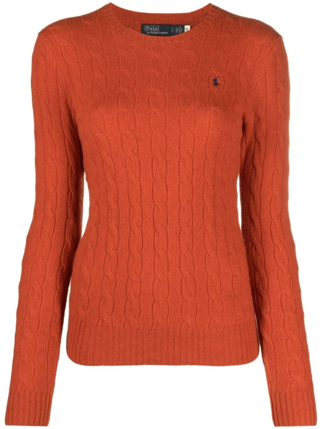 

Polo Ralph Lauren джемпер фактурной вязки с логотипом Polo Pony, красный