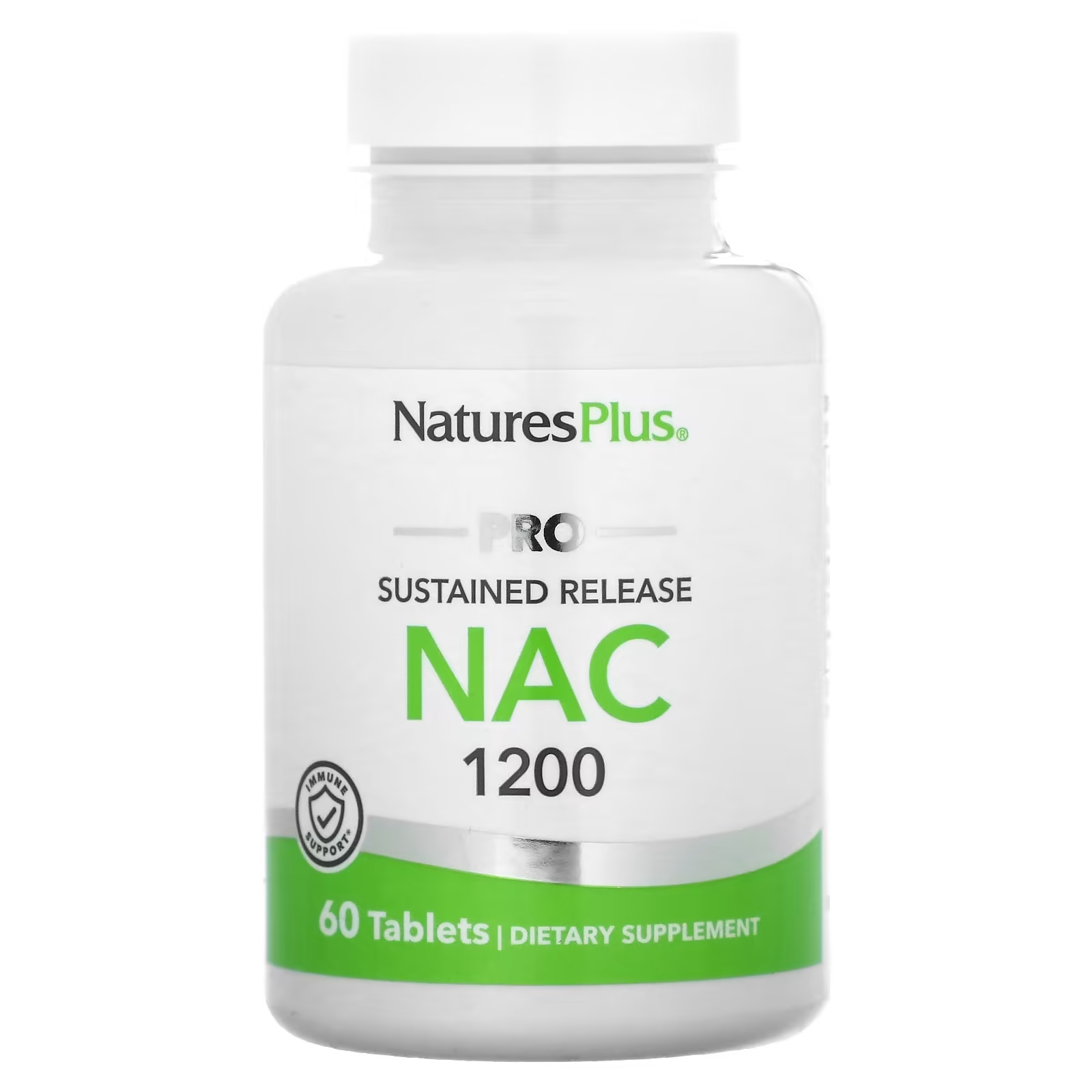 NaturesPlus Pro NAC 1200 пролонгированного действия, 60 таблеток
