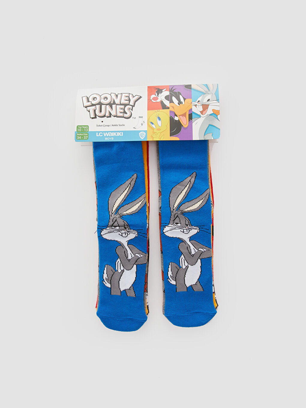 

Набор из 5 носков для мальчика с рисунком Looney Tunes LCW Kids