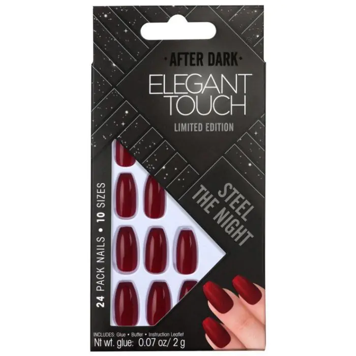 

Накладные ногти steel the night uñas adhesivas trend Elegant Touch, цвет marrón