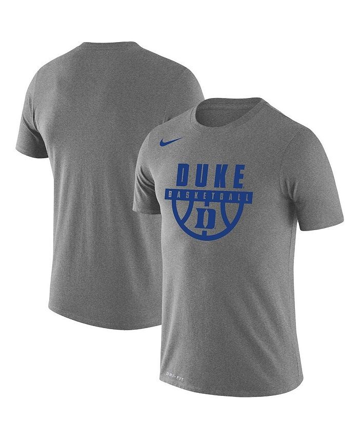 

Мужская серая футболка с рисунком Duke Blue Devils Basketball Drop Legend Performance Nike, серый