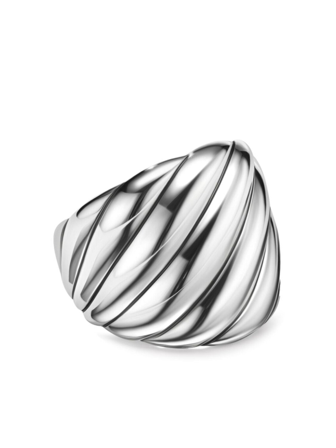 

Серебряное кольцо Sculpted Cable David Yurman, серебряный