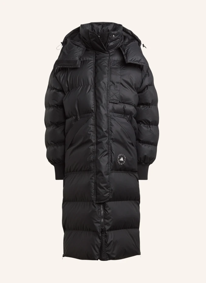 

Стеганое пальто Adidas, черный