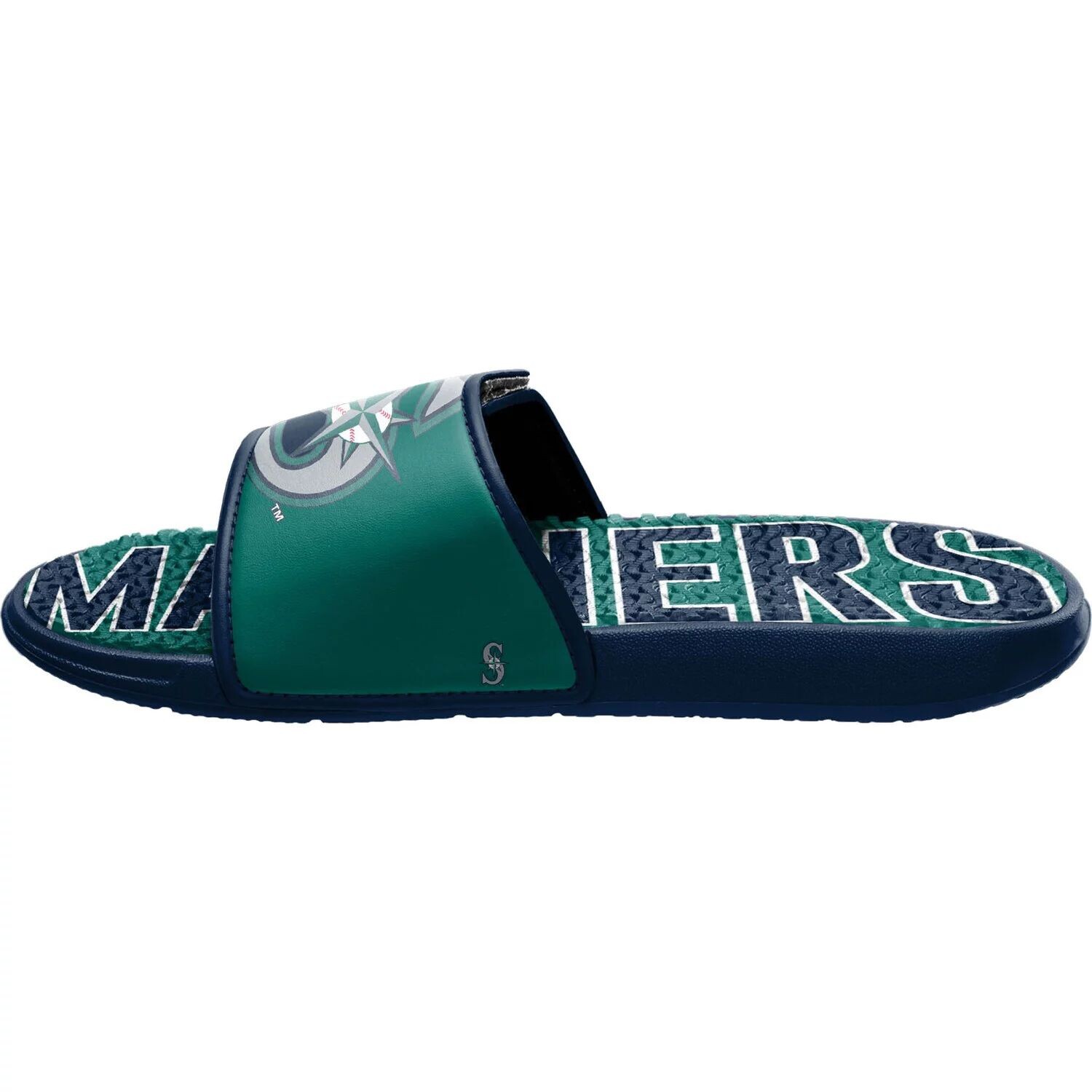

Мужские гелевые шлепанцы с логотипом FOCO Seattle Mariners