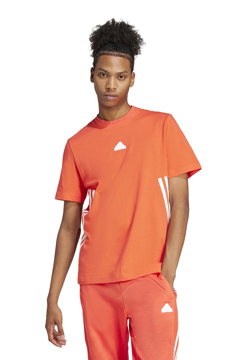 

Хлопковая футболка с овальным вырезом Adidas Sportswear, белый