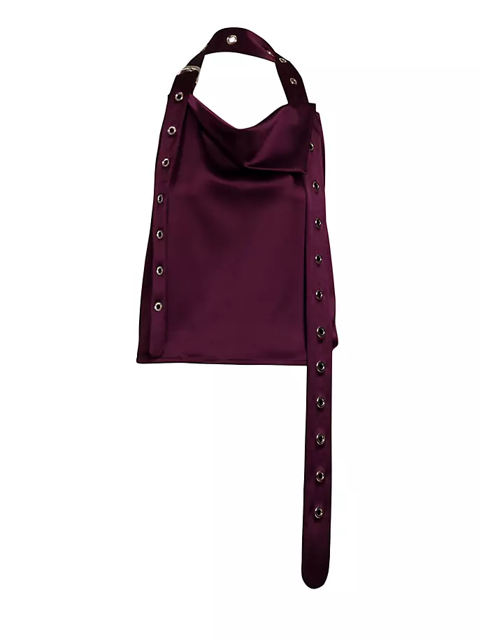 

Ремень с бретелькой на шее Off-White, цвет burgundy