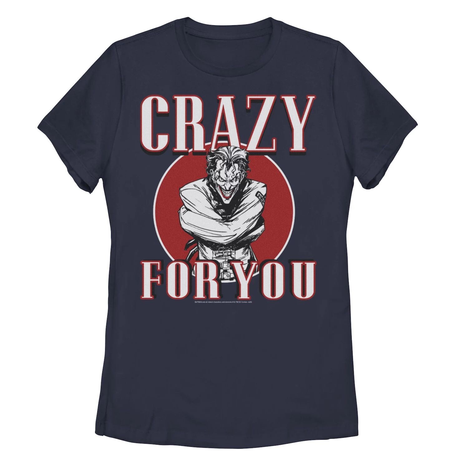 

Детская футболка с рисунком DC Comics Batman Joker Crazy Love Licensed Character, темно-синий
