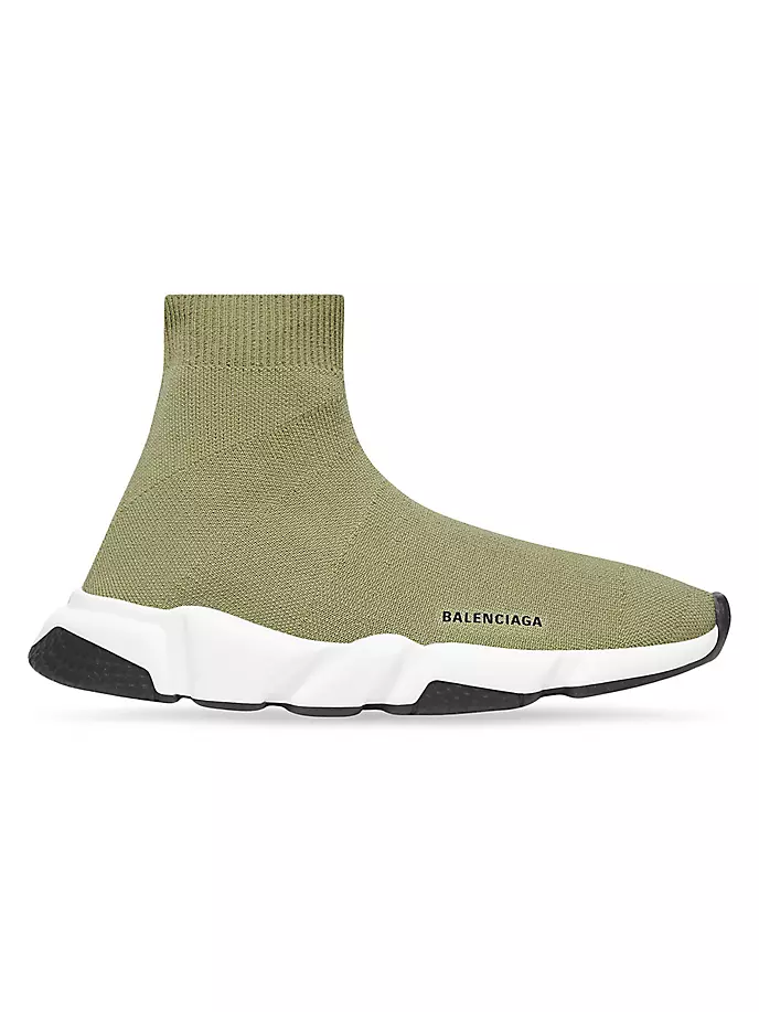 

Дети - Кроссовки Speed из переработанного трикотажа Balenciaga, зеленый