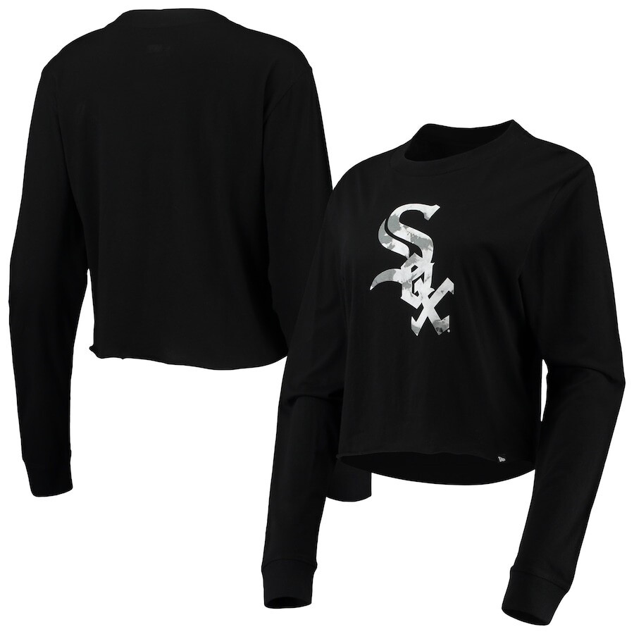 

Футболка с длинным рукавом New Era Chicago White Sox, черный