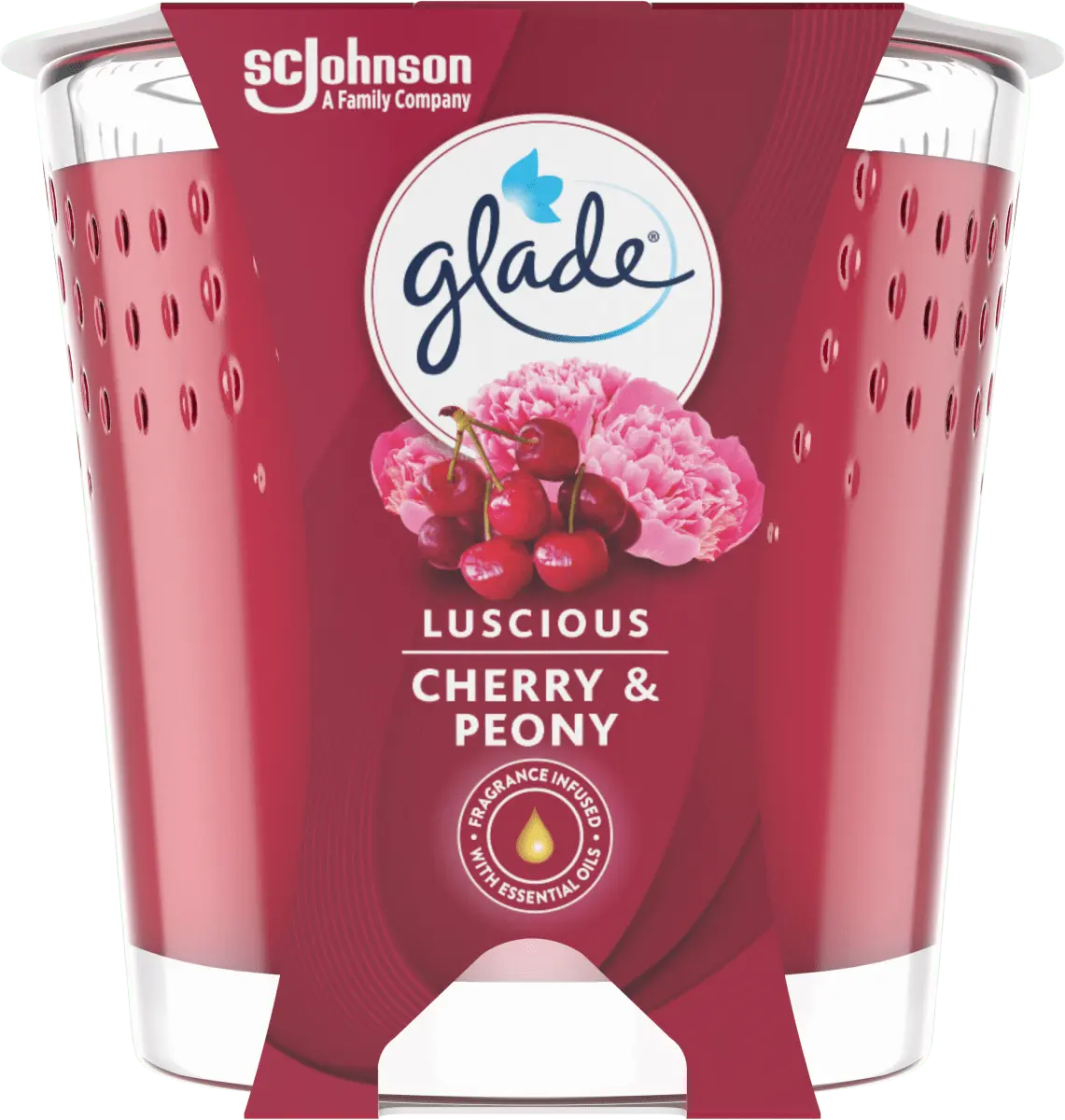

Ароматическая свеча в стакане Luscious Cherry Пион 129г 1шт glade